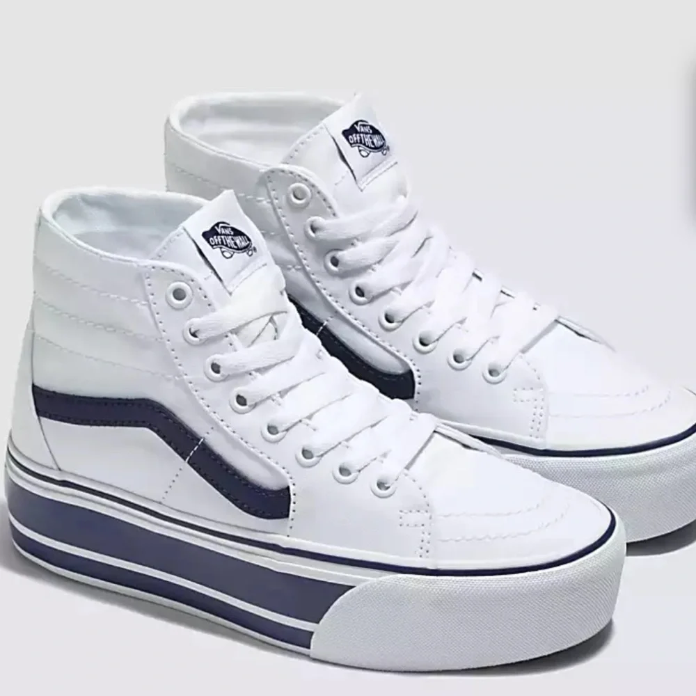 Vans WMNS Sk8-Hi Tapered Sport Stripes Navy/True White VN0A5JMKNWD Platforms